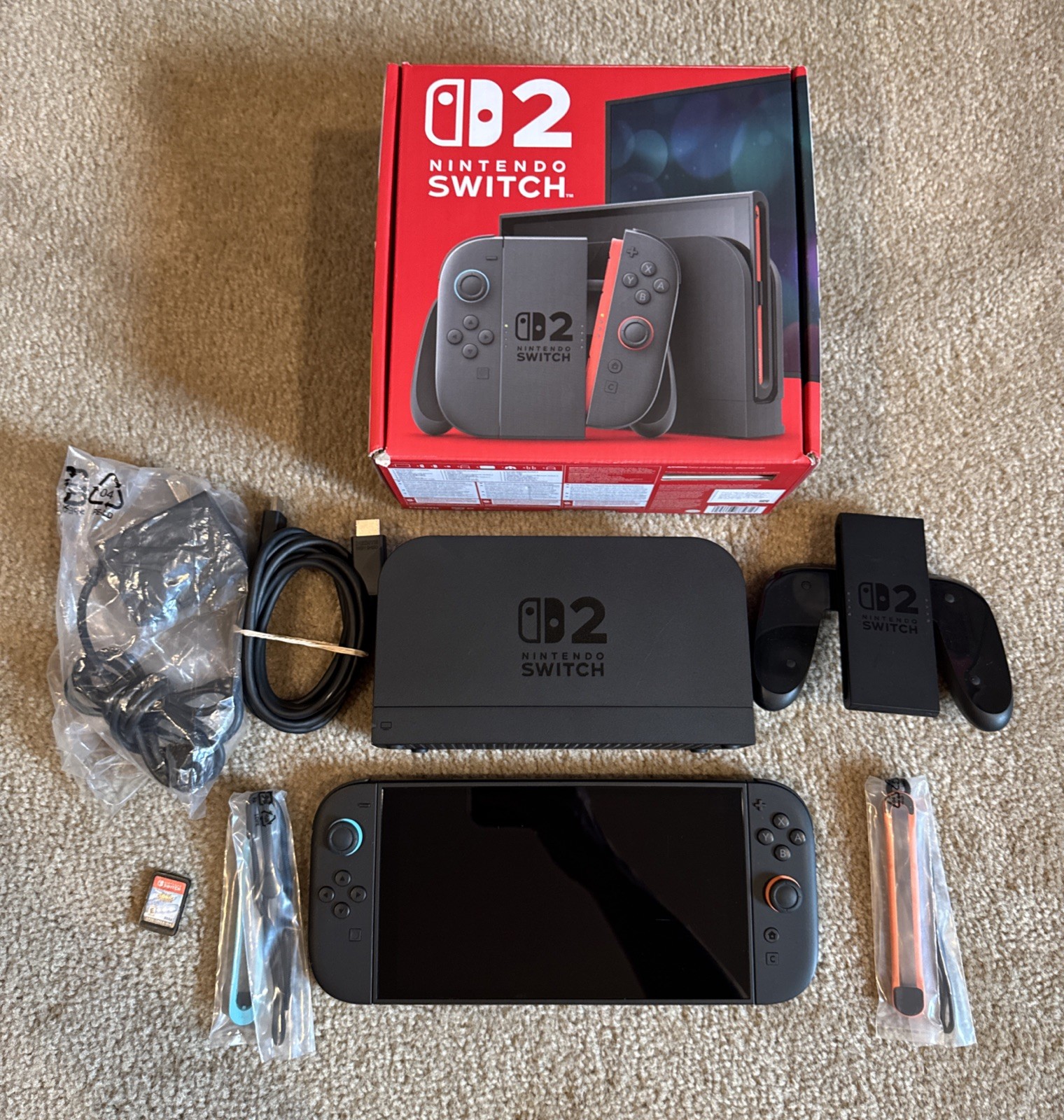 Nintendo Switch 2 Neon 256GB — Complete in Box + Sonic — photo 1